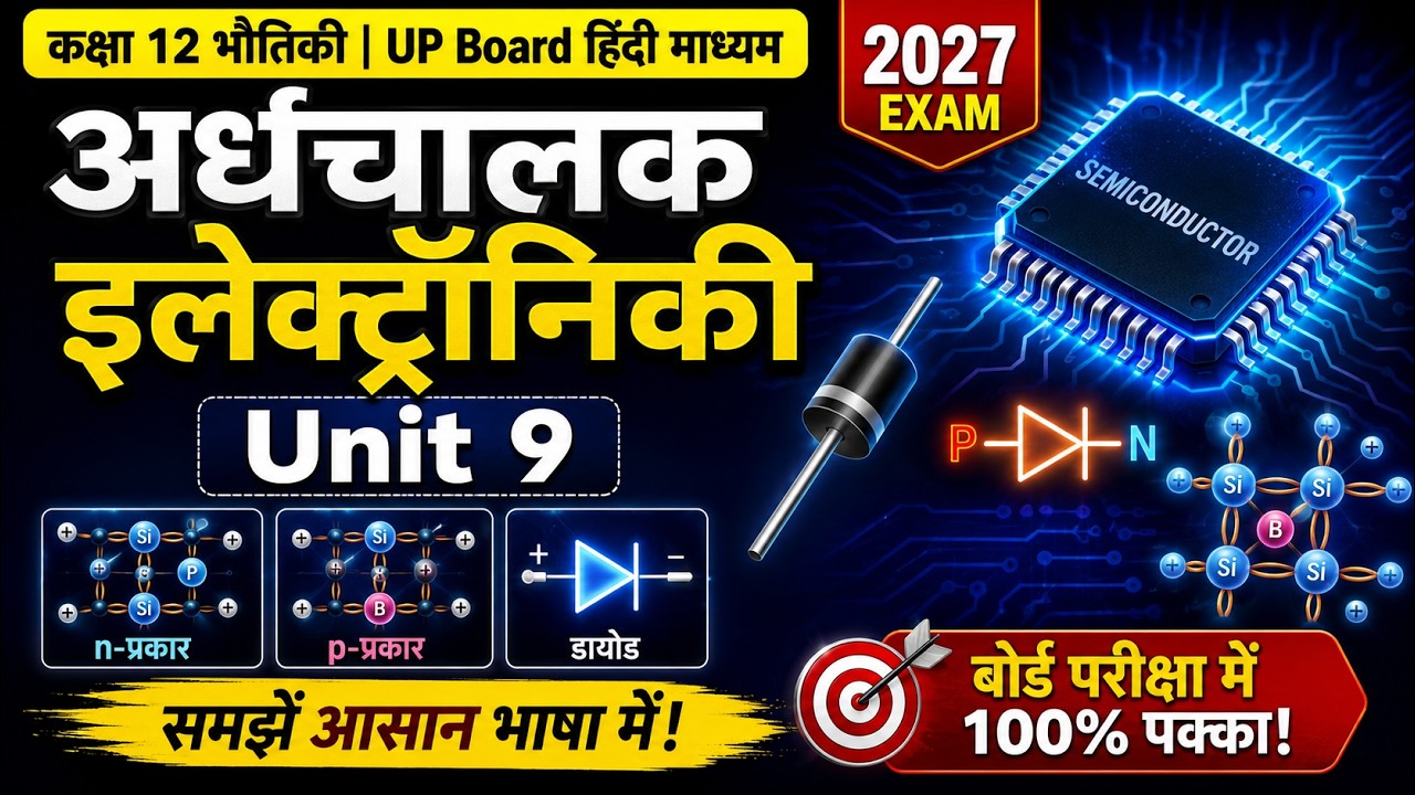 यूपी बोर्ड कक्षा 12 भौतिकी — अर्धचालक इलेक्ट्रोनिकी