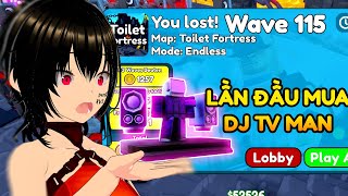 MÌNH THỬ ĐI MAP ENDLESS LẦN ĐẦU TIÊN VƯỢT WAVE 100+ | TOILET TOWER DEFENSE