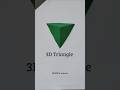 Oregami 3D Triangle 📐 | by Artistic avenue...