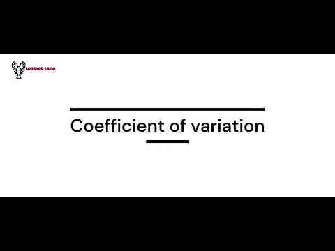 Coefficient of variation