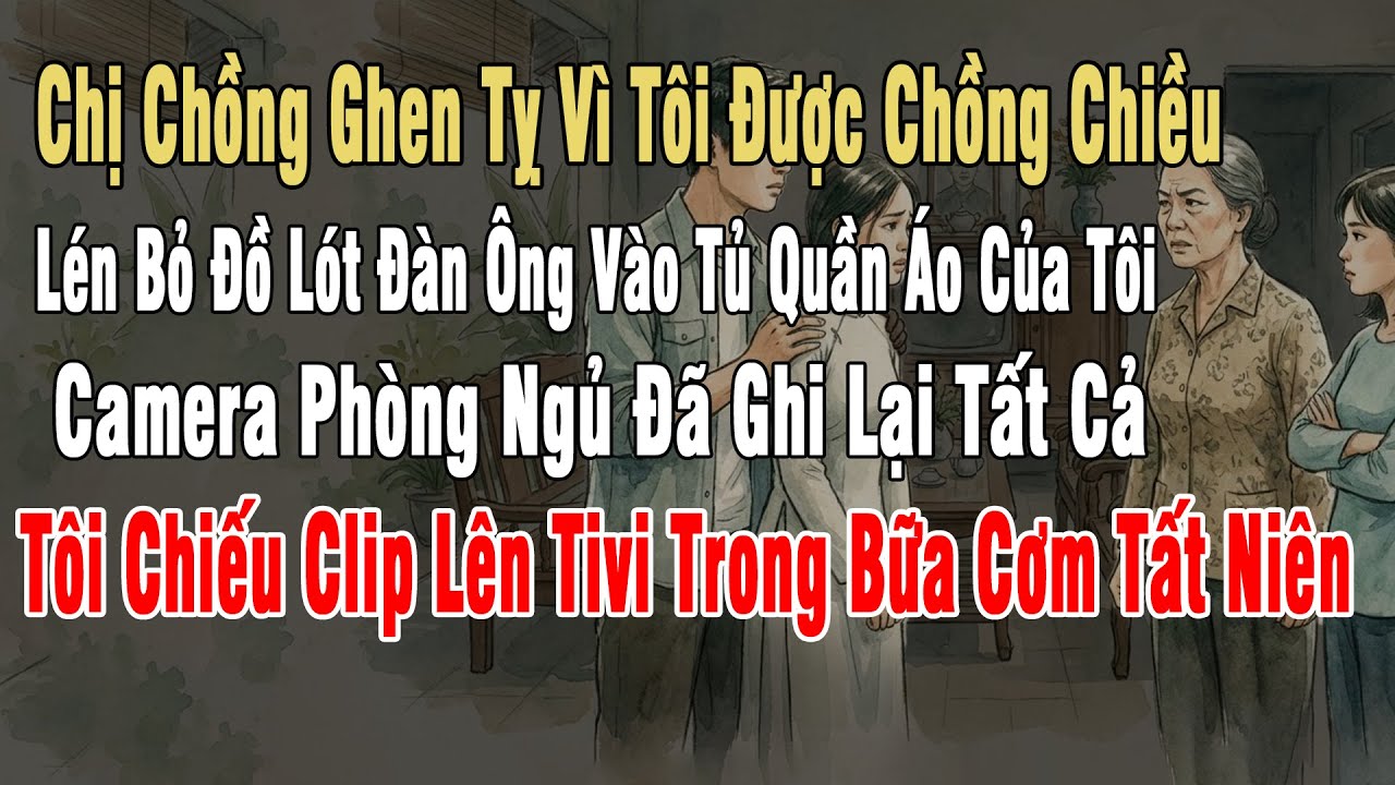 Ghen Tỵ Vì Tôi Được Chồng Chiều, Chị Chồng Bỏ Đồ Lót Đàn Ông Lạ Vào Tủ Quần Áo Tôi. Camera Ghi Lại..