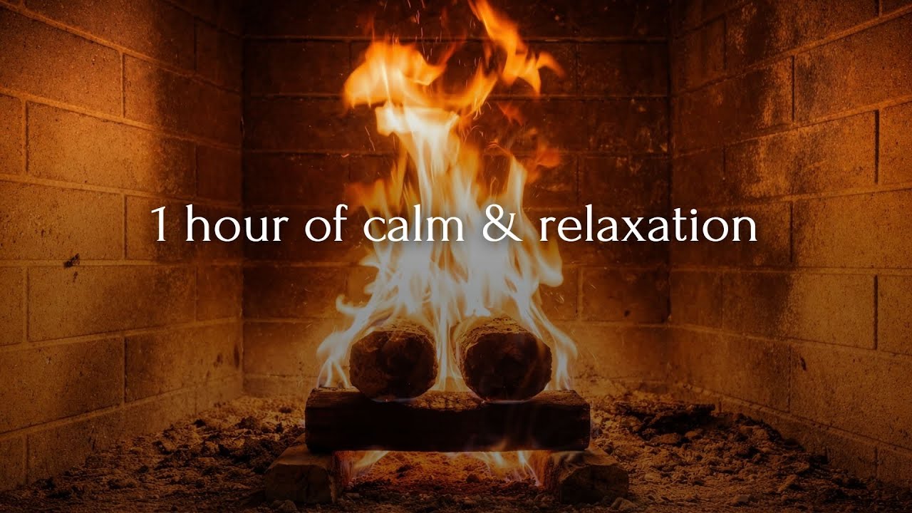 Evening Music | Relaxing Fireplace Sounds, Meditative Ambient & Stress Relief