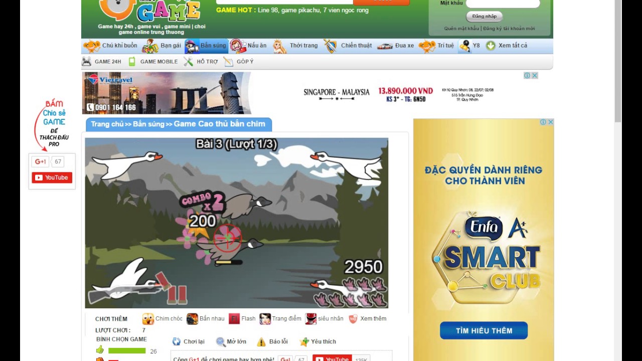 game bắn chim online - YouTube