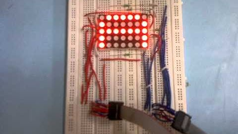 7x5 LED MATRIX DISPLAY