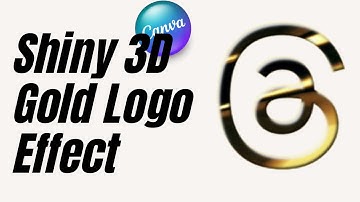 Glanzend gouden logo-effect in Canva | Video invoegen in Instagram Threads-logo | Canva-zelfstudie