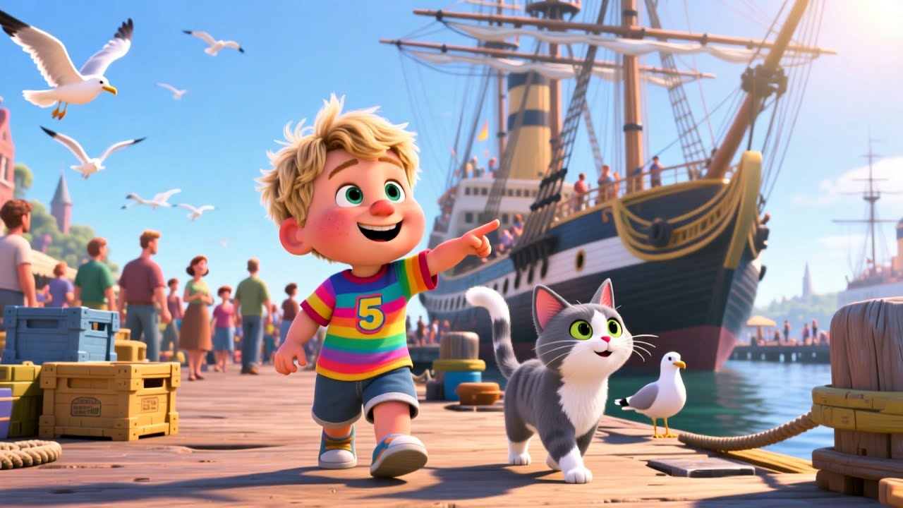 Baltimore Harbor With Baby ⚓🍼 Fun Waterfront Adventure Song for Kids | Toddler Learning Rhyme