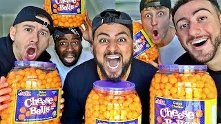 1,000 CHEESEBALL EATING CHALLENGE!! (IMPOSSIBLE?)