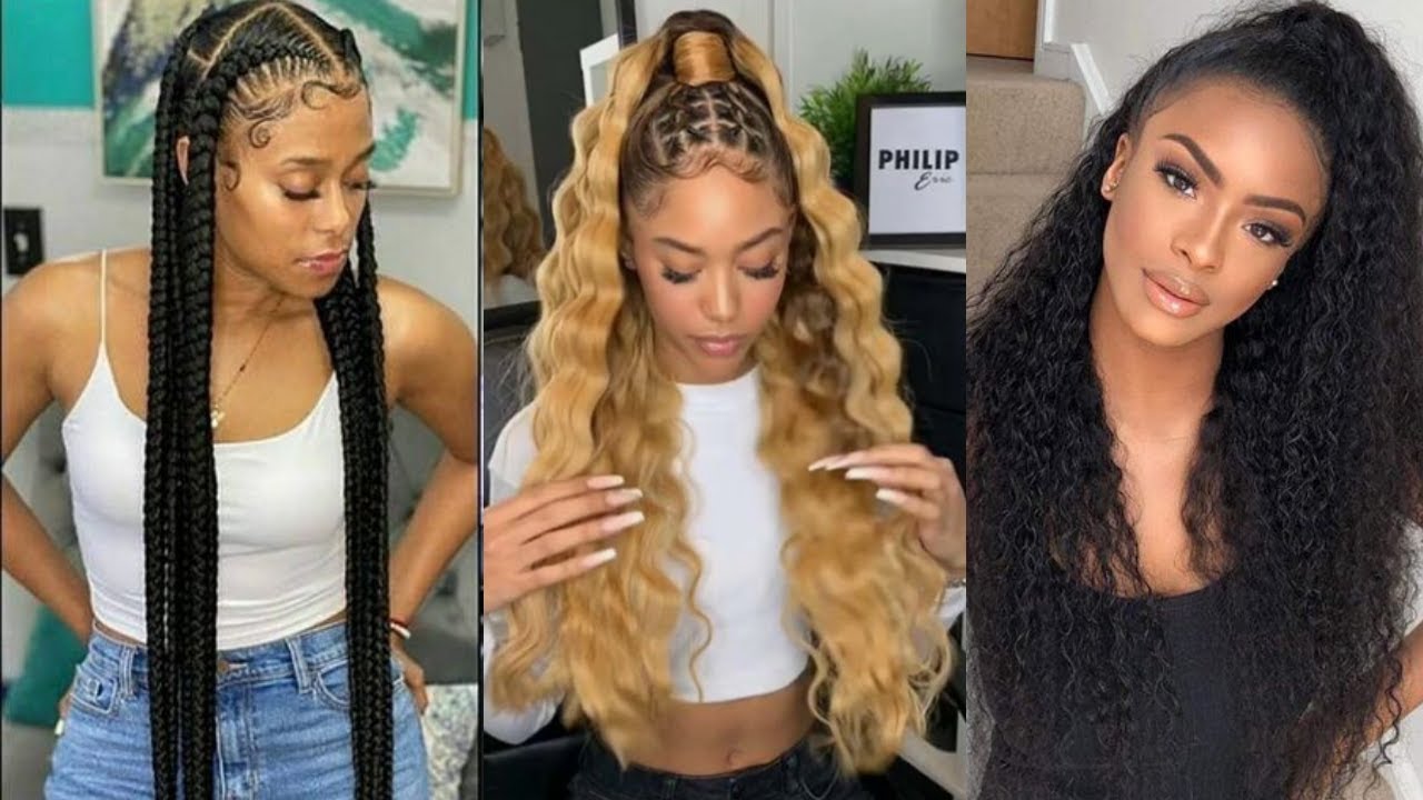 25 Best Long Straight Hairstyles for Black Women - YouTube