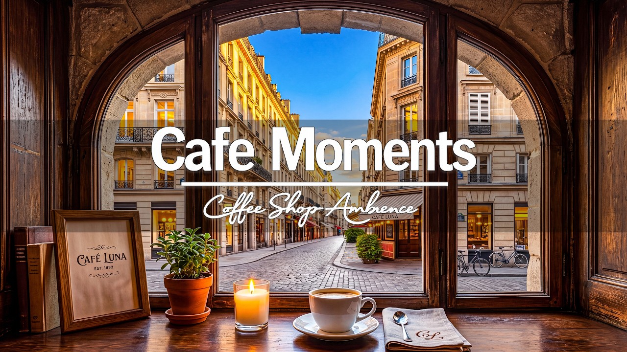 European Cafe Moments ☕✨ | Cozy Coffee Shop Jazz Ambience for Relaxing & Slow Living