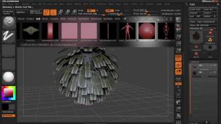 ZBrush 4R2b Fibers with MicroMesh