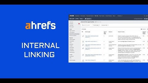 How to Find Internal Links Using Ahref