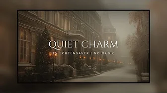 TV Screensaver | Winter's Quiet Charm: 3 Hours of Cozy City Ambience