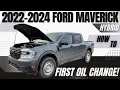 20222024 ford maverick hybrid oil change how to