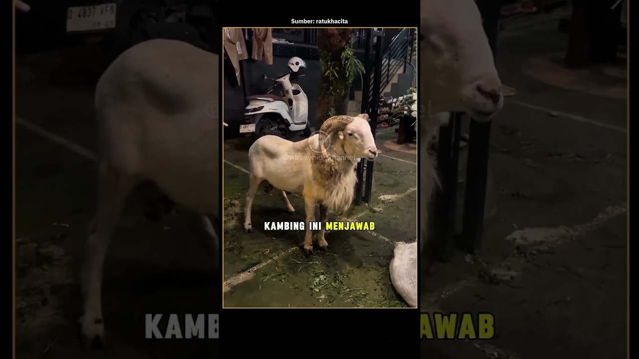 Tak Disangka, Kambing Ini Membalas Lambaian Pemiliknya