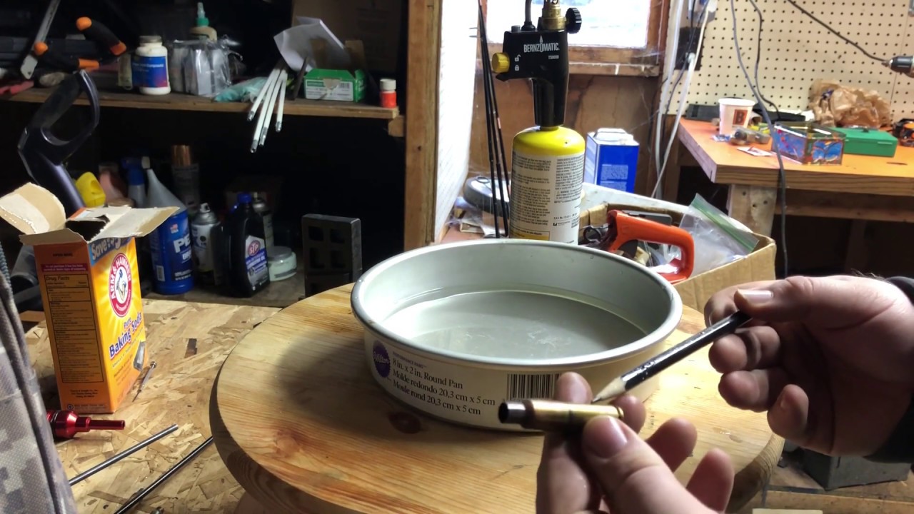 How to Anneal Rifle Brass with the water pan method YouTube