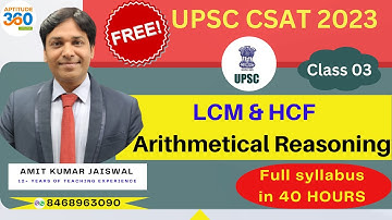 UPSC CSAT 2023 CRASH COURSE - CLASS 3 #csat2023 #csat #upsccsat