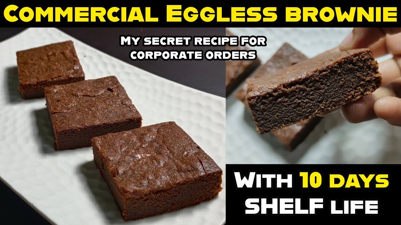 My COMMERCIAL EGGLESS BROWNIE recipe with 10 days shelf life #freebakingclassintamil
