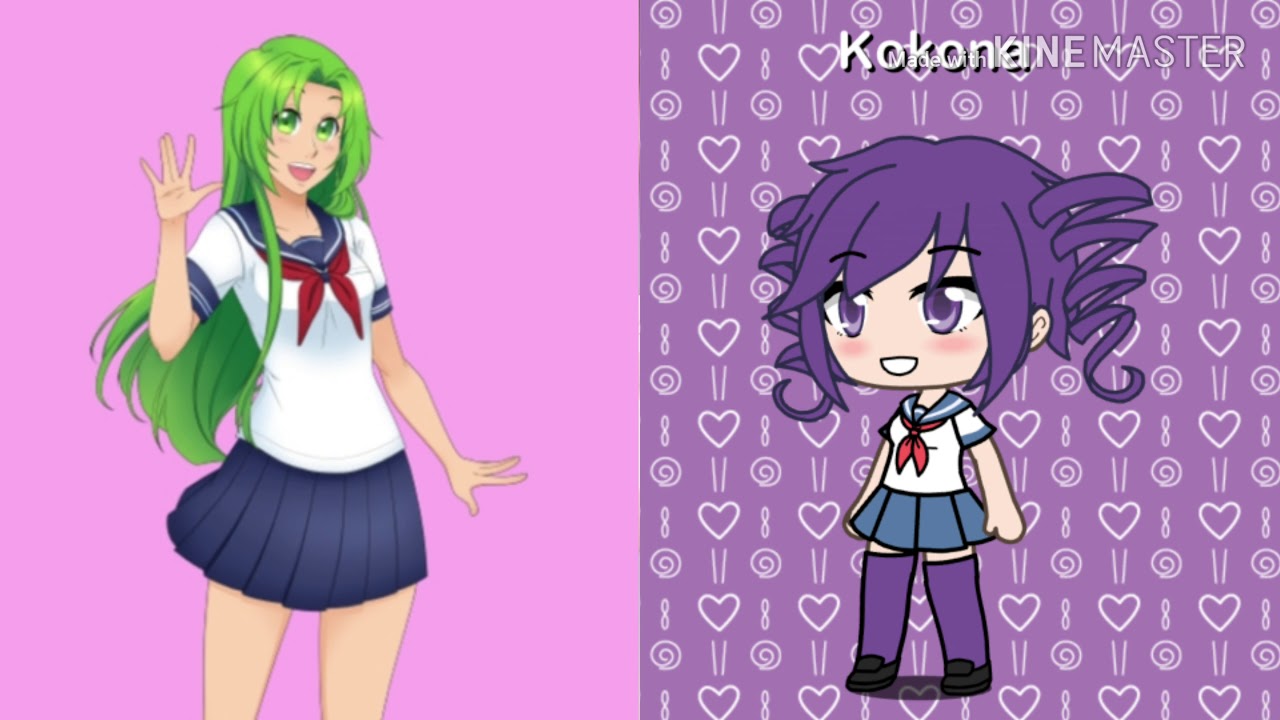 I made yandere simulator characters on gacha life bc yea - YouTube.