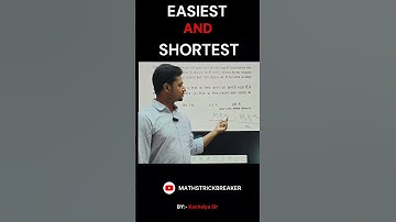 Learn the easiest and shortest math trick in just 2 seconds! ⚡#mathstrickbreaker #mathtrick