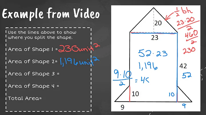 Finding the Area of Composite Shapes Practice