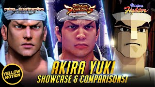 Akira Yuki | Showcase & Remaster Comparison with Subs | Virtua Fighter 5 Ultimate Showdown