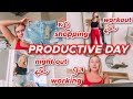 day in my life | shop with me, cleaning , working out, + more!