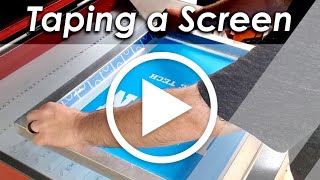 Pro Tips for Taping a Screen Printing Frame