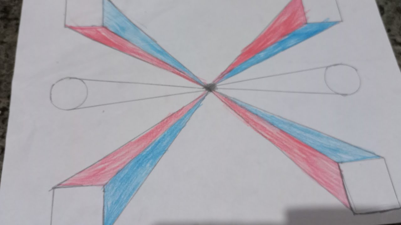 Como fazer um desenho 3D simples e fácil - YouTube