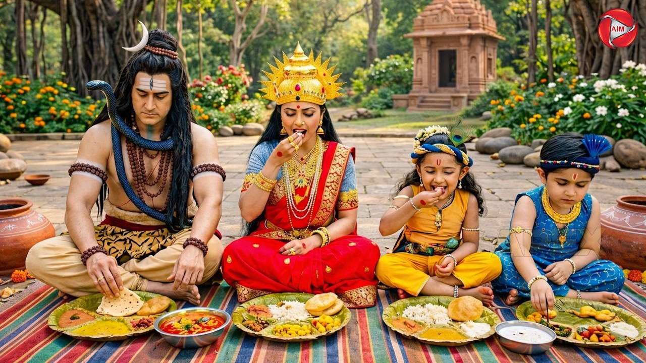 बाल कान्हा ने महादेव के साथ भंडारे में भोजन किया | यशोमती मईया के नंदलाला | Shree Krishan Leela