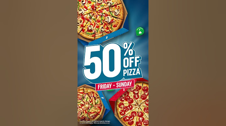 50% OFF PIZZA 24C3 UK - Fri - Sun Vertical Voice Over