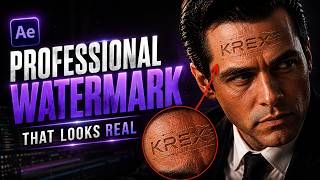 Realistic watermark tutorial in after effects | After effects tutorial
