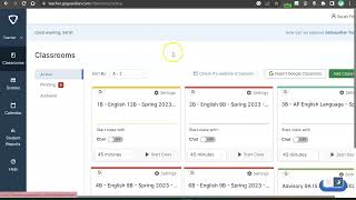 Scheduling GoGuardian Classes to start automatically