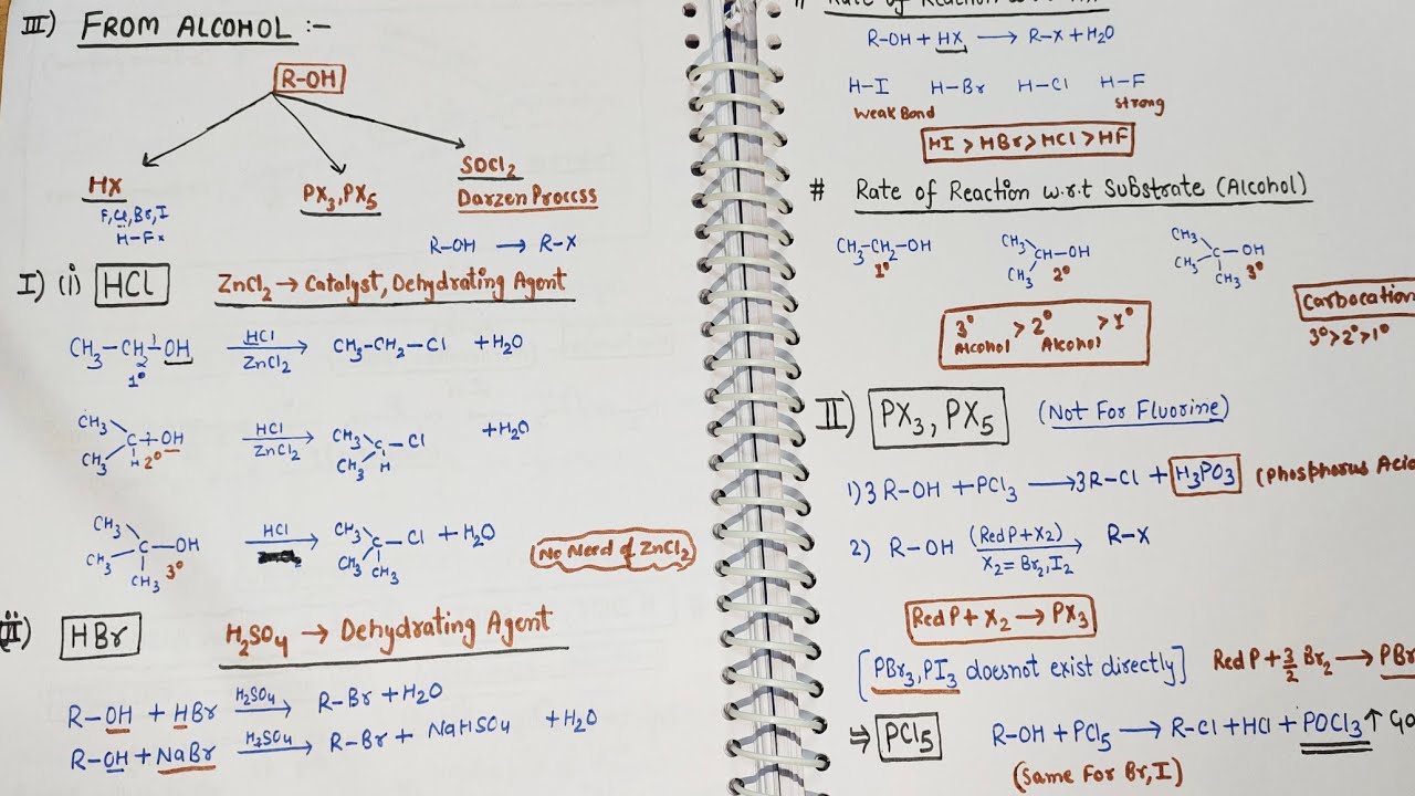 6) Haloalkane from Alcohol| Haloalkane & Haloarenes preparation class12 #neet #jee #class12 #iitjee