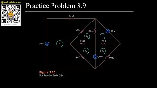 Practice Problem 3.9 - Fundamental of Electric Circuits (Sadiku) 5th Ed [English - Dark Mode]