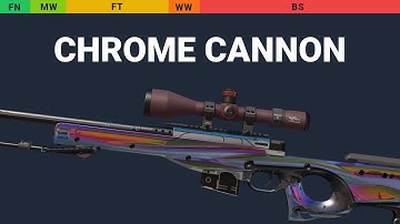 AWP Chrome Cannon - Skin Float And Wear Preview