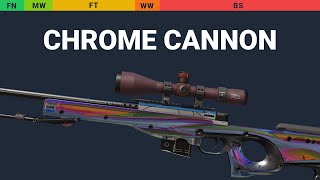 AWP Chrome Cannon - Skin Float And Wear Preview
