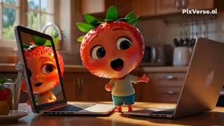 Funny Strawberry Vlog Oops... Not Part Of The Plan Cute Fruit Animation Shorts
