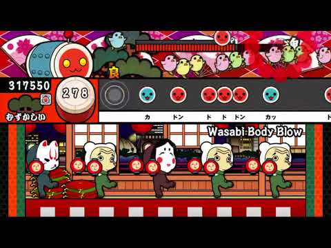 【太鼓の達人 iOS】Wasabi Body Blow（むずかしい）【オート動画】