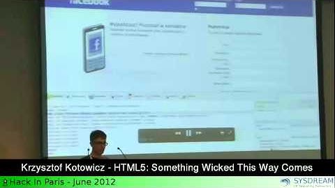 Krzysztof Kotowicz HTML5 Something Wicked This Way Comes