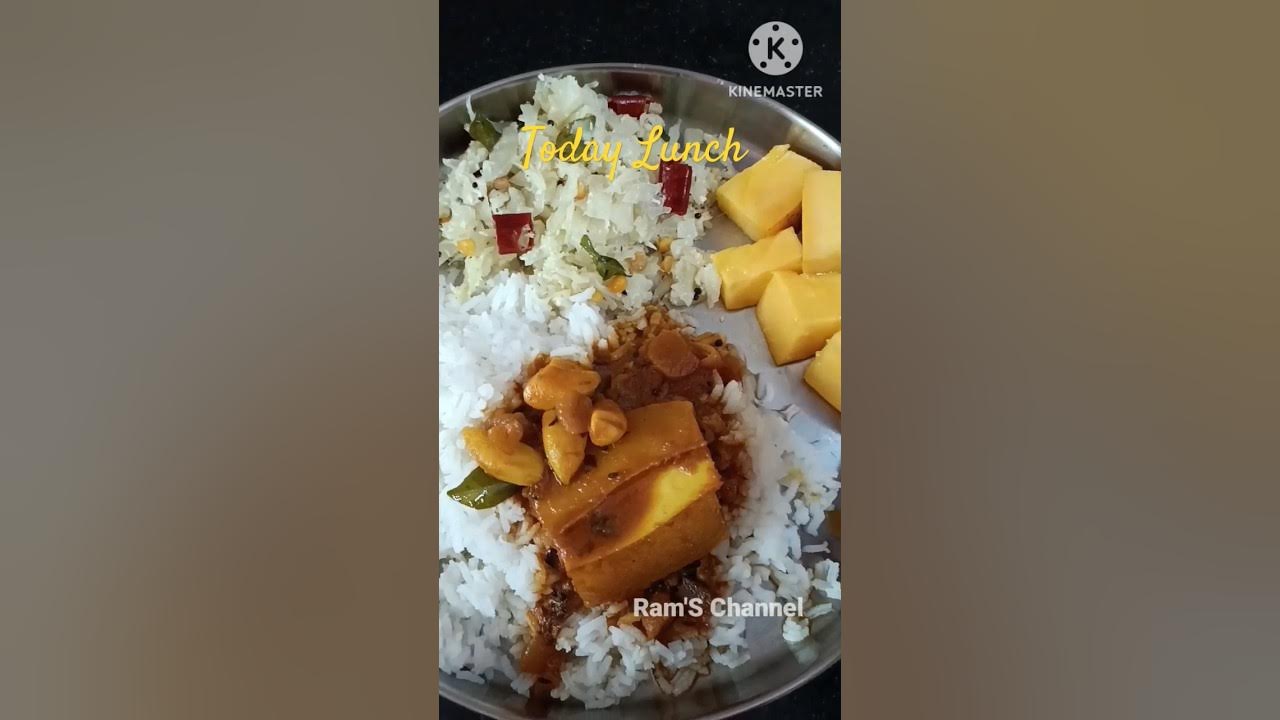 Today Lunch | Mango Kara Kuzhambu | Muttai kose Poriyal and Mango 🥭 ...