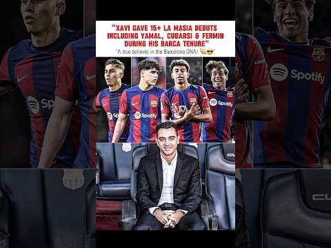 Xavi's La Masia Legacy ☠️ #Xavi #LaMasia #Barcelona #YouthDevelopment #Yamal #Cubarsi #Fermin #FCB