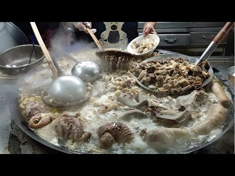 牛雜湯製作,傳承四代的人氣牛雜湯/Beef Offal Soup Making Skills-台灣街頭美食-台灣傳統美食