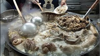 牛雜湯製作,傳承四代的人氣牛雜湯Beef Offal Soup Making ... 