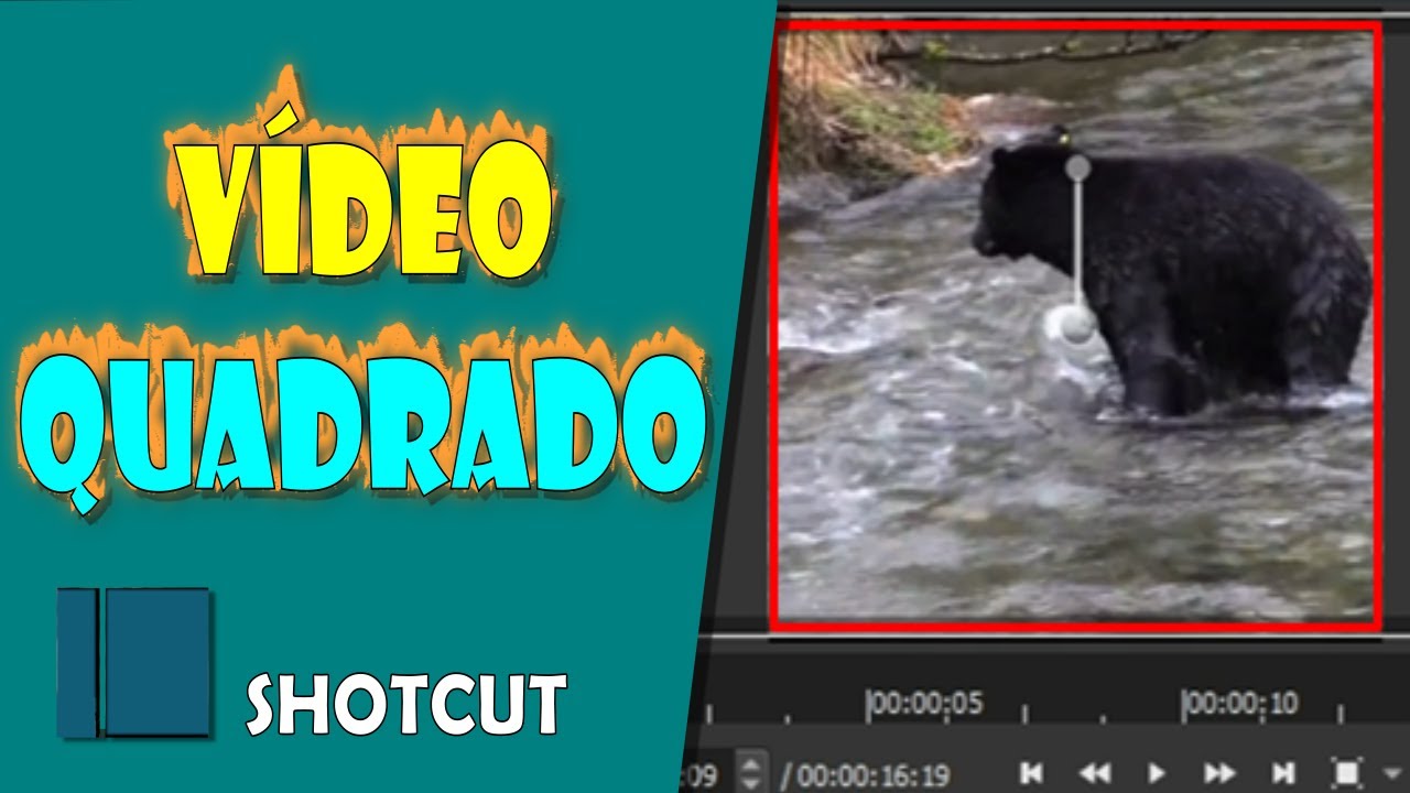 Vídeo Quadrado no Shotcut YouTube