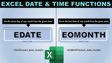 Date Functions : EDATE and EOMONTH Functions in Excel