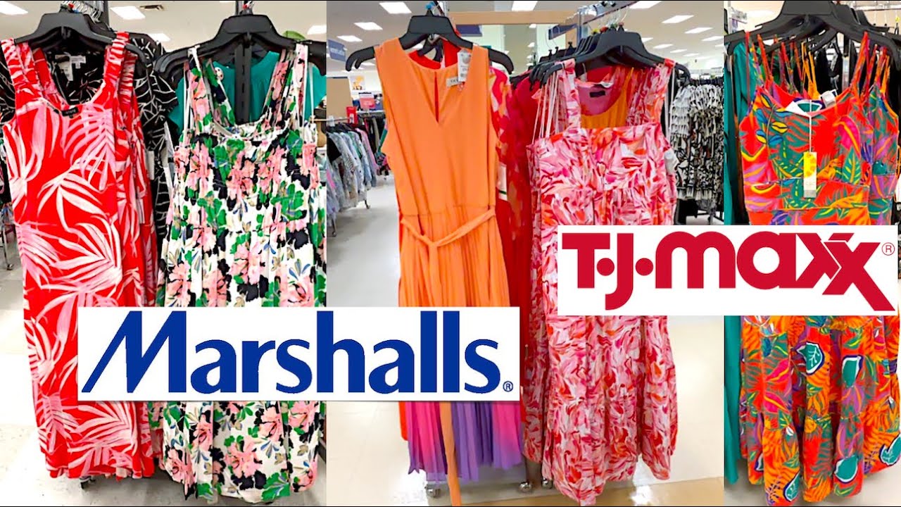 TJ MAXX & MARSHALLS SHOP WITH ME 2024 | TRENDY CLOTHES SHOPPING, DRESSES,  TOPS, NEW FINDS #shopping