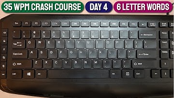 35 WPM Crash Course | DAY 4 | 6 Letter Words | Free Typing Lessons | Tech Avi