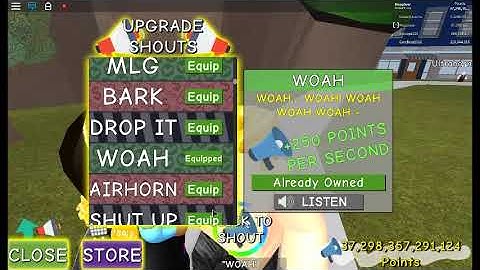 all shouts on shouting simulator 2!