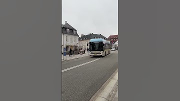 Bus route 1 towards Grindsted in Aalborg / Danmark.