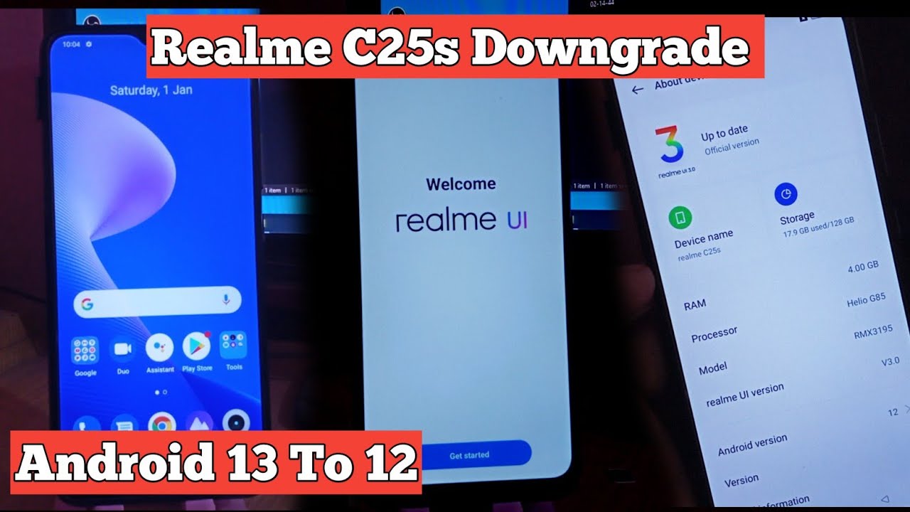 Realme C25s Downgrade Android 13 To 12